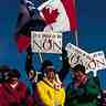 Manifestation contre l'autonomie du Québec, 1995